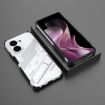 Redmi A5/Poco C71 Punk Armor Phone Case with Holder - White - 2
