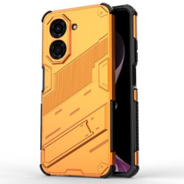Redmi A5/Poco C71 Punk Armor Phone Case with Holder - Orange - 1