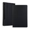 Samsung Galaxy Tab S7 T870 (2020) Black Leather Flip Case with Holder - 1