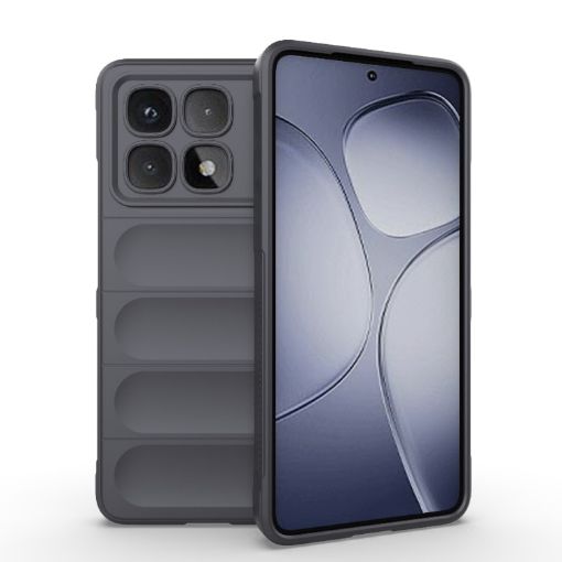 Redmi K70 Ultra Global Magic Shield TPU Flannel Case Dark Grey - 1