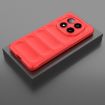 Red TPU + Flannel Phone Case for Redmi Note 14 Pro 5G - Magic Shield - 2