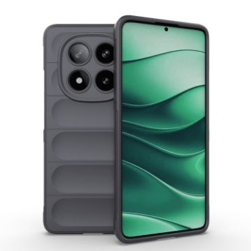 Redmi Note 14 Pro 5G Magic Shield TPU Flannel Case Dark Grey - 1