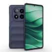 Redmi Note 14 Pro 5G Magic Shield TPU Flannel Case - Dark Blue - 1