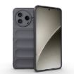 Redmi K80 5G/Poco F7 Pro Magic Shield TPU Flannel Case Dark Grey - 1