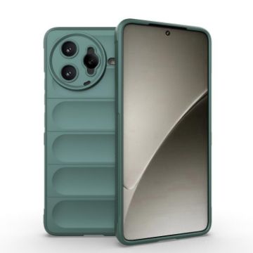 Redmi K80 Pro 5G Magic Shield TPU + Flannel Case - Dark Green - 1