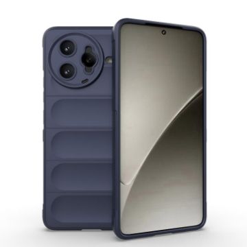 Redmi K80 Pro 5G Dark Blue Magic Shield TPU + Flannel Phone Case - 1