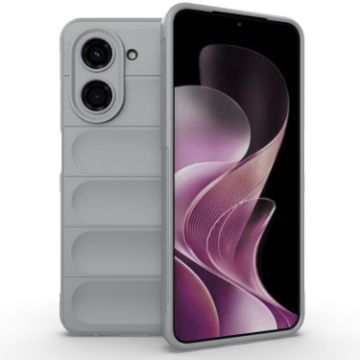 Redmi A5/Xiaomi Poco C71 Magic Shield TPU Flannel Case Grey - 1