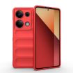 Red TPU + Flannel Phone Case for Redmi Note 14S 4G Global Magic Shield - 1