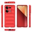Red TPU + Flannel Phone Case for Redmi Note 14S 4G Global Magic Shield - 3