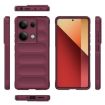 Redmi Note 14S 4G Global Wine Red Magic Shield TPU Flannel Case - 3