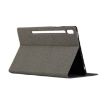Samsung Galaxy Tab S7/S8 Leather Case with Holder - Gray (2020) - 6
