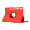 Samsung Galaxy Tab S7/S8 Red Leather Case 360 Rotating Holder - 5