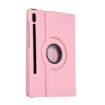 Samsung Galaxy Tab S7/S8 Pink 360 Rotating Leather Case with Holder - 3
