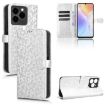 Ulefone Note 20 Pro Silver Leather Phone Case - Honeycomb Dot Texture - 1