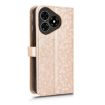 Ulefone Note 19 Gold Leather Phone Case - Honeycomb Dot Texture - 3