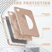 iPad Pro 13 2024 Case - Rotation Handle Holder Silicone Hybrid PC (Coffee) - 4