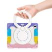 iPad Pro 13 2024 Silicone Case with Rotating Ring & Pen Slot - Pink - 5