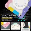 iPad Pro 13 2024 Silicone Case with Rotating Ring & Pen Slot - Pink - 6