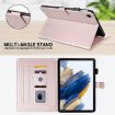 Samsung Galaxy Tab A8 10.5 Rhombus Leather Case - Rose Gold - 5