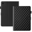 Samsung Galaxy Tab A8 10.5 Leather Tablet Case - Rhombus Lattice Black - 3