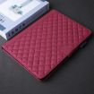 Samsung Galaxy Tab S10 FE+ Red Rhombus Lattice Leather Case - 6