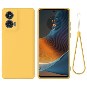 Motorola Edge 50 Fusion Yellow Silicone Dropproof Full Coverage Case - 1