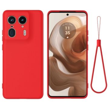 Motorola Edge 50 Ultra Red Silicone Dropproof Full Coverage Case - 1