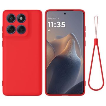 Motorola Edge 60s Red Silicone Dropproof Full Coverage Phone Case - 1