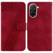 Redmi A5 4G 171.7mm Embossed Leather Phone Case - Red - 1