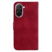 Redmi A5 4G 171.7mm Embossed Leather Phone Case - Red - 4