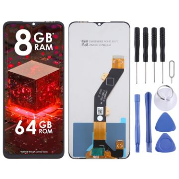 itel A60s OEM LCD Screen with Digitizer Full Assembly Replacement - 1
