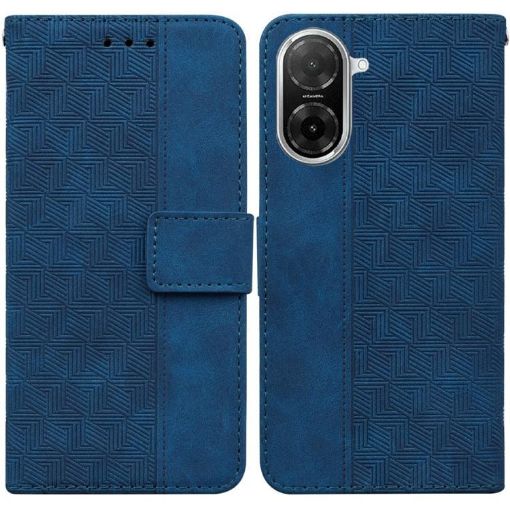Redmi A5 4G Geometric Embossed Leather Phone Case Blue 171.7mm - 1