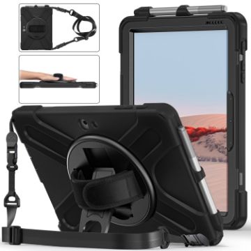 Shockproof Silicone PC Case for Microsoft Surface Go 4/3/2/1 with Straps & Pen Slot - 1