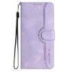 Redmi Turbo 4 Pro/Poco F7 Heart Pattern Leather Case - Purple - 2