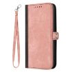 Redmi Turbo 4 Pro/Poco F7 Pink Leather Phone Case with Hand Strap - 2