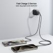 JOYROOM JR-TCF13 25W Dual USB & Type-C Charger, EU Plug, Black - 4