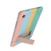 Samsung Galaxy Tab A8 Armor Holder Silicone Hybrid Case - Gradient Gold - 2