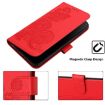Redmi Turbo 4 Pro/Poco F7 Datura Flower Embossed Flip Leather Case Red - 6