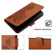 Redmi Turbo 4 Pro/Poco F7 Datura Flower Embossed Leather Case Brown - 6