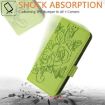 Realme 14 5G/14T 5G Green Embossed Rose RFID Leather Phone Case - 6