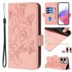 Realme 14 5G/14T 5G Pink Embossed Rose RFID Leather Phone Case - 1