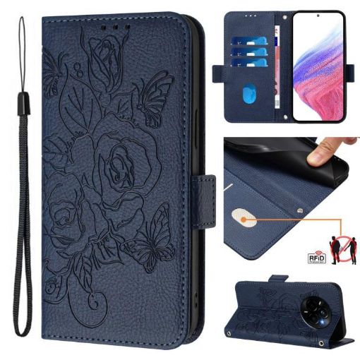 Realme Narzo 80/14 Pro 5G India Rose RFID Anti-theft Leather Case - 1
