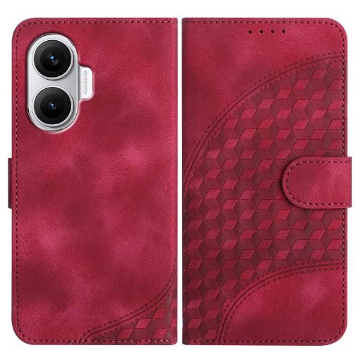 Redmi Turbo 4 Pro/Poco F7 Elephant Embossed Leather Case Rose Red - 1