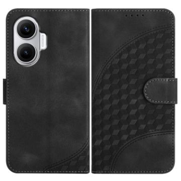 Redmi Turbo 4 Pro/Poco F7 Elephant Head Embossed Leather Case Black - 1