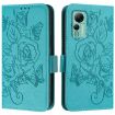 Ulefone Note 14 Light Blue Embossed Rose RFID Anti-theft Leather Case - 2