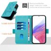 Ulefone Note 14 Light Blue Embossed Rose RFID Anti-theft Leather Case - 4