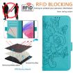 Ulefone Note 14 Light Blue Embossed Rose RFID Anti-theft Leather Case - 5