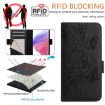 Ulefone Note 14 Black Embossed Rose RFID Anti-theft Leather Case - 5