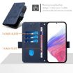 Ulefone Note 18 Ultra Dark Blue Embossed Rose RFID Leather Case - 4