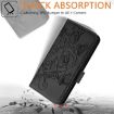 Ulefone Note 18 Ultra Black Embossed Rose RFID Leather Phone Case - 6
